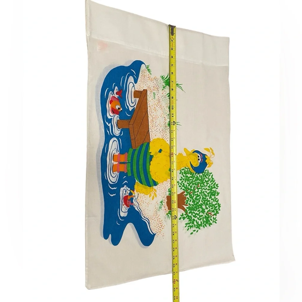 Vtg. 70s Sesame Street Big Bird Pillowcase